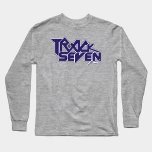 Throwback Purple Track Seven Band Logo Long Sleeve T-Shirt